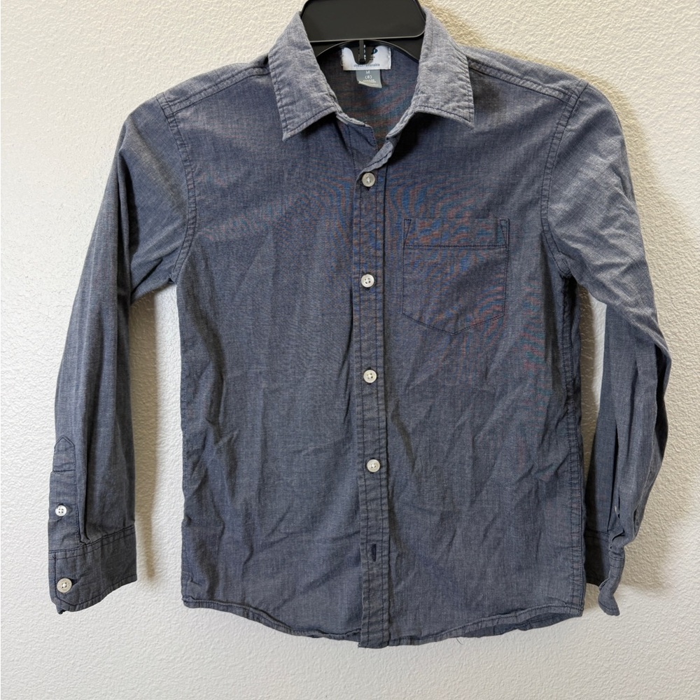Old Navy Kids Charcoal Button-Down Shirt